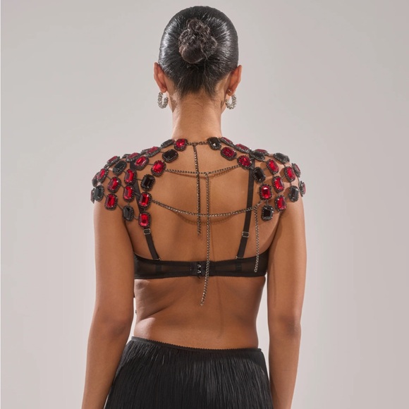 Ruby Rhinestone Blouse - Picture 3 of 7